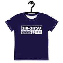 Versatile Comfort: Boy's Short Sleeve Jiu-Jitsu Rash Guard - Midnight Blue Boys Exclusive Jiu-Jitsu Kids Rash Guard Short Sleeve