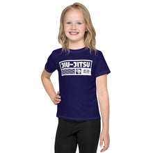 Versatile Comfort: Girl's Short Sleeve Jiu-Jitsu Rash Guard - Midnight Blue Exclusive Girls Jiu-Jitsu Kids Rash Guard Short Sleeve