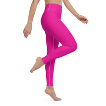 Versatile Style: Women's Solid Color Workout Yoga Pants - Hollywood Cerise Exclusive Leggings Solid Color Tights Womens