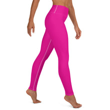 Versatile Style: Women's Solid Color Workout Yoga Pants - Hollywood Cerise Exclusive Leggings Solid Color Tights Womens