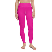 Versatile Style: Women's Solid Color Workout Yoga Pants - Hollywood Cerise Exclusive Leggings Solid Color Tights Womens