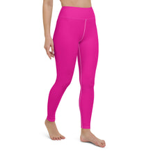 Versatile Style: Women's Solid Color Workout Yoga Pants - Hollywood Cerise Exclusive Leggings Solid Color Tights Womens