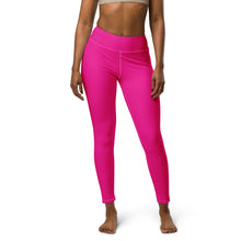 Versatile Style: Women's Solid Color Workout Yoga Pants - Hollywood Cerise Exclusive Leggings Solid Color Tights Womens