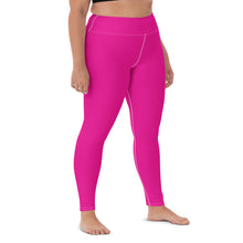 Versatile Style: Women's Solid Color Workout Yoga Pants - Hollywood Cerise Exclusive Leggings Solid Color Tights Womens