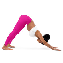 Versatile Style: Women's Solid Color Workout Yoga Pants - Hollywood Cerise Exclusive Leggings Solid Color Tights Womens