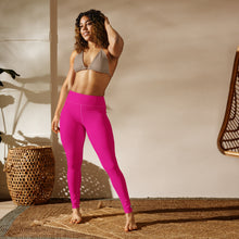 Versatile Style: Women's Solid Color Workout Yoga Pants - Hollywood Cerise Exclusive Leggings Solid Color Tights Womens