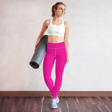 Versatile Style: Women's Solid Color Workout Yoga Pants - Hollywood Cerise Exclusive Leggings Solid Color Tights Womens