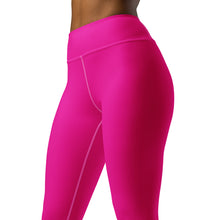 Versatile Style: Women's Solid Color Workout Yoga Pants - Hollywood Cerise Exclusive Leggings Solid Color Tights Womens