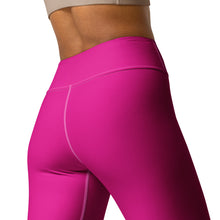 Versatile Style: Women's Solid Color Workout Yoga Pants - Hollywood Cerise Exclusive Leggings Solid Color Tights Womens