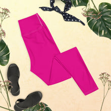 Versatile Style: Women's Solid Color Workout Yoga Pants - Hollywood Cerise Exclusive Leggings Solid Color Tights Womens