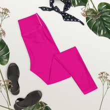 Versatile Style: Women's Solid Color Workout Yoga Pants - Hollywood Cerise Exclusive Leggings Solid Color Tights Womens