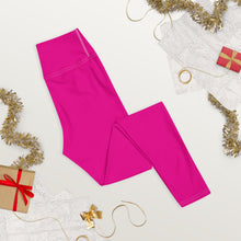 Versatile Style: Women's Solid Color Workout Yoga Pants - Hollywood Cerise Exclusive Leggings Solid Color Tights Womens