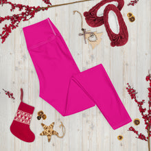 Versatile Style: Women's Solid Color Workout Yoga Pants - Hollywood Cerise Exclusive Leggings Solid Color Tights Womens