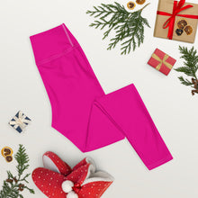Versatile Style: Women's Solid Color Workout Yoga Pants - Hollywood Cerise Exclusive Leggings Solid Color Tights Womens