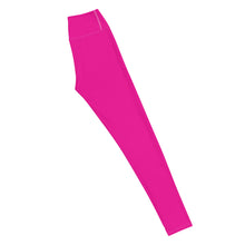 Versatile Style: Women's Solid Color Workout Yoga Pants - Hollywood Cerise Exclusive Leggings Solid Color Tights Womens