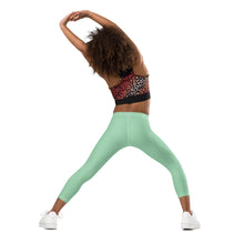 Vivid Vibes: Girls' Solid Color Workout Leggings - Vista Blue Exclusive Girls Kids Leggings Solid Color