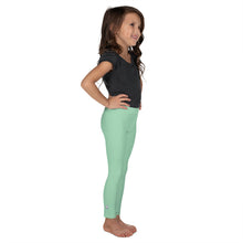 Vivid Vibes: Girls' Solid Color Workout Leggings - Vista Blue Exclusive Girls Kids Leggings Solid Color