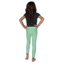 Vivid Vibes: Girls' Solid Color Workout Leggings - Vista Blue Exclusive Girls Kids Leggings Solid Color