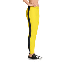 Martial Arts Elegance: Women's Bruce Lee Game of Death and Kill Bill Inspired Long Sleeve Rash Guard and Yoga Pants Set Bruce Lee Exclusive Kit Leggings Long Sleeve Rash Guard Tights Womens
