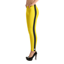 Martial Arts Elegance: Women's Bruce Lee Game of Death and Kill Bill Inspired Long Sleeve Rash Guard and Yoga Pants Set Bruce Lee Exclusive Kit Leggings Long Sleeve Rash Guard Tights Womens