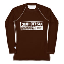 Womens Long Sleeve BJJ Rash Guard - Jiu-Jitsu 006 - Chocolate BJJ Exclusive Jiu-Jitsu Long Sleeve Rash Guard Womens