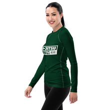 Womens Long Sleeve BJJ Rash Guard - Jiu-Jitsu 008 - Sherwood Forest BJJ Exclusive Jiu-Jitsu Long Sleeve Rash Guard Womens