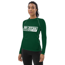 Womens Long Sleeve BJJ Rash Guard - Jiu-Jitsu 008 - Sherwood Forest BJJ Exclusive Jiu-Jitsu Long Sleeve Rash Guard Womens