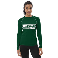 Womens Long Sleeve BJJ Rash Guard - Jiu-Jitsu 008 - Sherwood Forest BJJ Exclusive Jiu-Jitsu Long Sleeve Rash Guard Womens