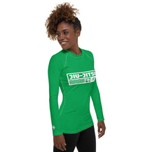 Womens Long Sleeve BJJ Rash Guard - Jiu-Jitsu 009 - Jade BJJ Exclusive Jiu-Jitsu Long Sleeve Rash Guard Womens
