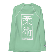 Womens Long Sleeve BJJ Rash Guard - Jiu-Jitsu 010 - Vista Blue BJJ Exclusive Jiu-Jitsu Long Sleeve Rash Guard Womens