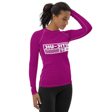 Womens Long Sleeve BJJ Rash Guard - Jiu-Jitsu 014 - Fresh Eggplant BJJ Exclusive Jiu-Jitsu Long Sleeve Rash Guard Womens