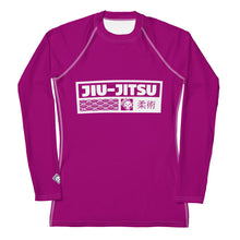 Womens Long Sleeve BJJ Rash Guard - Jiu-Jitsu 014 - Fresh Eggplant BJJ Exclusive Jiu-Jitsu Long Sleeve Rash Guard Womens