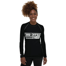 Womens Long Sleeve BJJ Rash Guard - Jiu-Jitsu 015 - Noir BJJ Exclusive Jiu-Jitsu Long Sleeve Rash Guard Womens