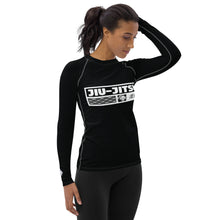 Womens Long Sleeve BJJ Rash Guard - Jiu-Jitsu 015 - Noir BJJ Exclusive Jiu-Jitsu Long Sleeve Rash Guard Womens