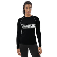 Womens Long Sleeve BJJ Rash Guard - Jiu-Jitsu 015 - Noir BJJ Exclusive Jiu-Jitsu Long Sleeve Rash Guard Womens