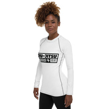 Womens Long Sleeve BJJ Rash Guard - Jiu-Jitsu 016 - Snow BJJ Exclusive Jiu-Jitsu Long Sleeve Rash Guard Womens