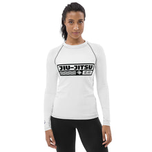 Womens Long Sleeve BJJ Rash Guard - Jiu-Jitsu 016 - Snow BJJ Exclusive Jiu-Jitsu Long Sleeve Rash Guard Womens