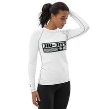Womens Long Sleeve BJJ Rash Guard - Jiu-Jitsu 016 - Snow BJJ Exclusive Jiu-Jitsu Long Sleeve Rash Guard Womens
