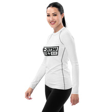 Womens Long Sleeve BJJ Rash Guard - Jiu-Jitsu 016 - Snow BJJ Exclusive Jiu-Jitsu Long Sleeve Rash Guard Womens