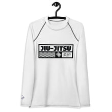 Womens Long Sleeve BJJ Rash Guard - Jiu-Jitsu 016 - Snow BJJ Exclusive Jiu-Jitsu Long Sleeve Rash Guard Womens