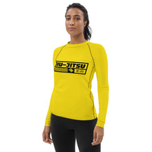Womens Long Sleeve BJJ Rash Guard - Jiu-Jitsu 017 - Golden Sun BJJ Exclusive Jiu-Jitsu Long Sleeve Rash Guard Womens