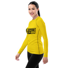 Womens Long Sleeve BJJ Rash Guard - Jiu-Jitsu 017 - Golden Sun BJJ Exclusive Jiu-Jitsu Long Sleeve Rash Guard Womens