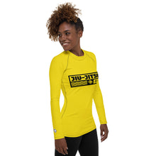 Womens Long Sleeve BJJ Rash Guard - Jiu-Jitsu 017 - Golden Sun BJJ Exclusive Jiu-Jitsu Long Sleeve Rash Guard Womens