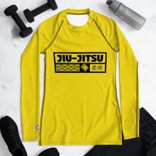 Womens Long Sleeve BJJ Rash Guard - Jiu-Jitsu 017 - Golden Sun BJJ Exclusive Jiu-Jitsu Long Sleeve Rash Guard Womens
