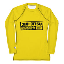 Womens Long Sleeve BJJ Rash Guard - Jiu-Jitsu 017 - Golden Sun BJJ Exclusive Jiu-Jitsu Long Sleeve Rash Guard Womens