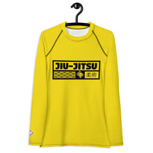 Womens Long Sleeve BJJ Rash Guard - Jiu-Jitsu 017 - Golden Sun BJJ Exclusive Jiu-Jitsu Long Sleeve Rash Guard Womens