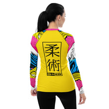 Womens Long Sleeve BJJ Rash Guard - Jiu-Jitsu 018 - Mt Fuji - 001 Exclusive Jiu-Jitsu Long Sleeve Mt Fuji Rash Guard Womens