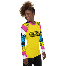 Womens Long Sleeve BJJ Rash Guard - Jiu-Jitsu 018 - Mt Fuji - 001 Exclusive Jiu-Jitsu Long Sleeve Mt Fuji Rash Guard Womens