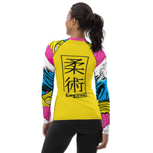 Womens Long Sleeve BJJ Rash Guard - Jiu-Jitsu 018 - Mt Fuji - 001 Exclusive Jiu-Jitsu Long Sleeve Mt Fuji Rash Guard Womens