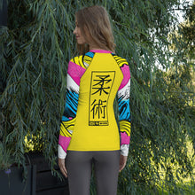 Womens Long Sleeve BJJ Rash Guard - Jiu-Jitsu 018 - Mt Fuji - 001 Exclusive Jiu-Jitsu Long Sleeve Mt Fuji Rash Guard Womens